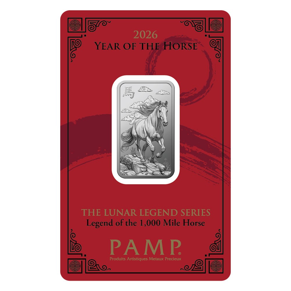2026 10g Year of the Horse Silver Bar | Lunar Legend Series I PAMP Suisse
