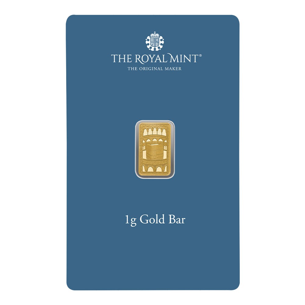 1g Kaaba Gold Bullion Bar | The Royal Mint