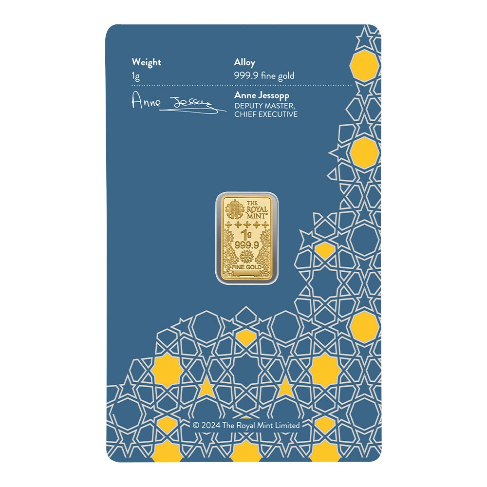 1g Kaaba Gold Bullion Bar | The Royal Mint