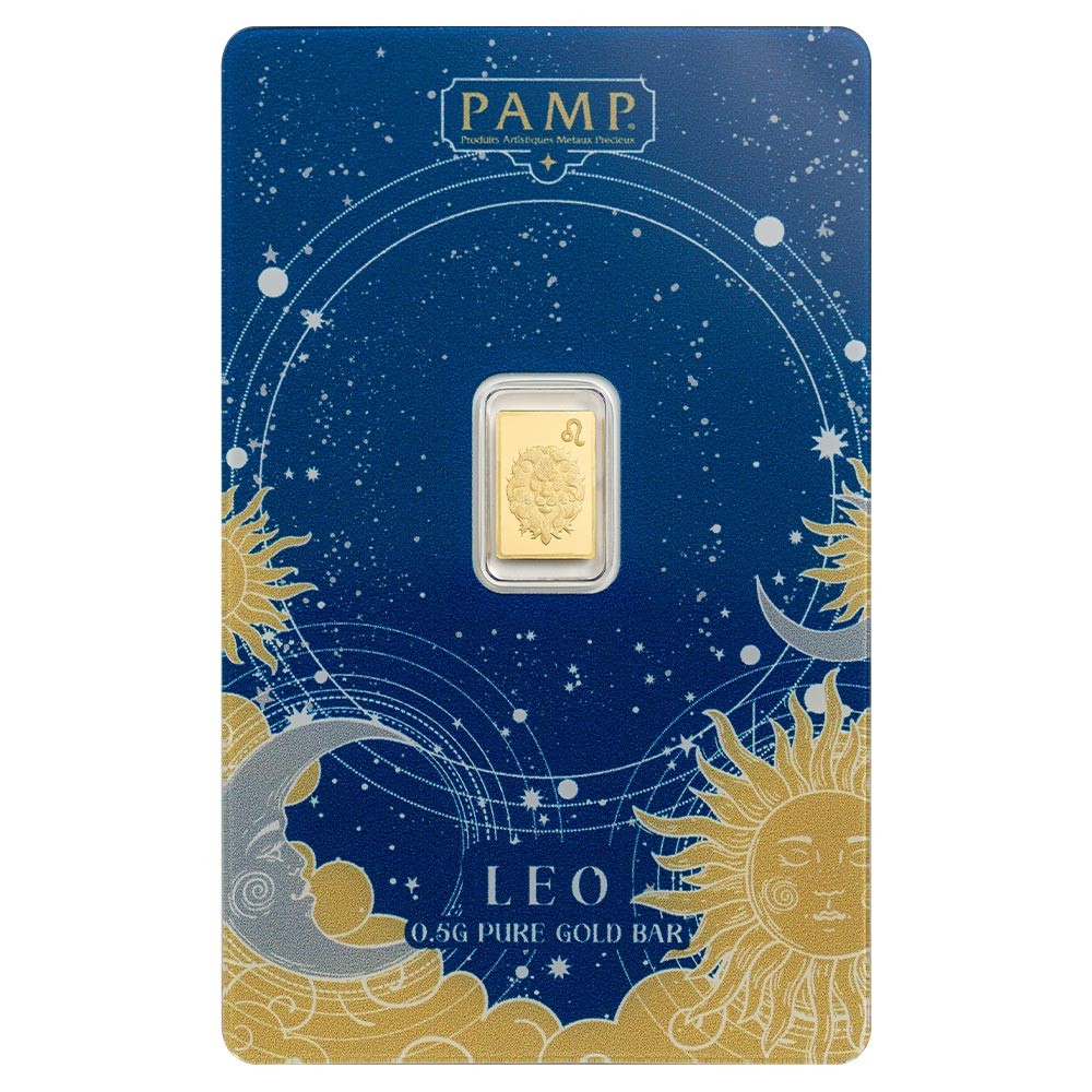 0.5g Zodiac Leo Gold Bar | PAMP Suisse 