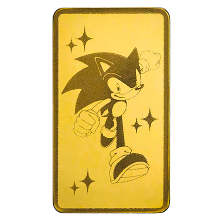 0.5g Sonic the Hedgehog 35th Anniversary Gold Bar | PAMP Suisse 