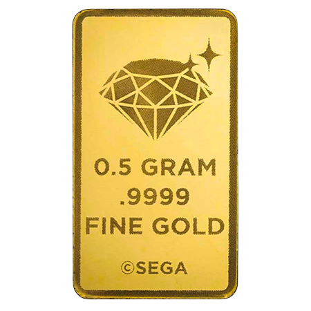 0.5g Sonic the Hedgehog 35th Anniversary Gold Bar | PAMP Suisse 