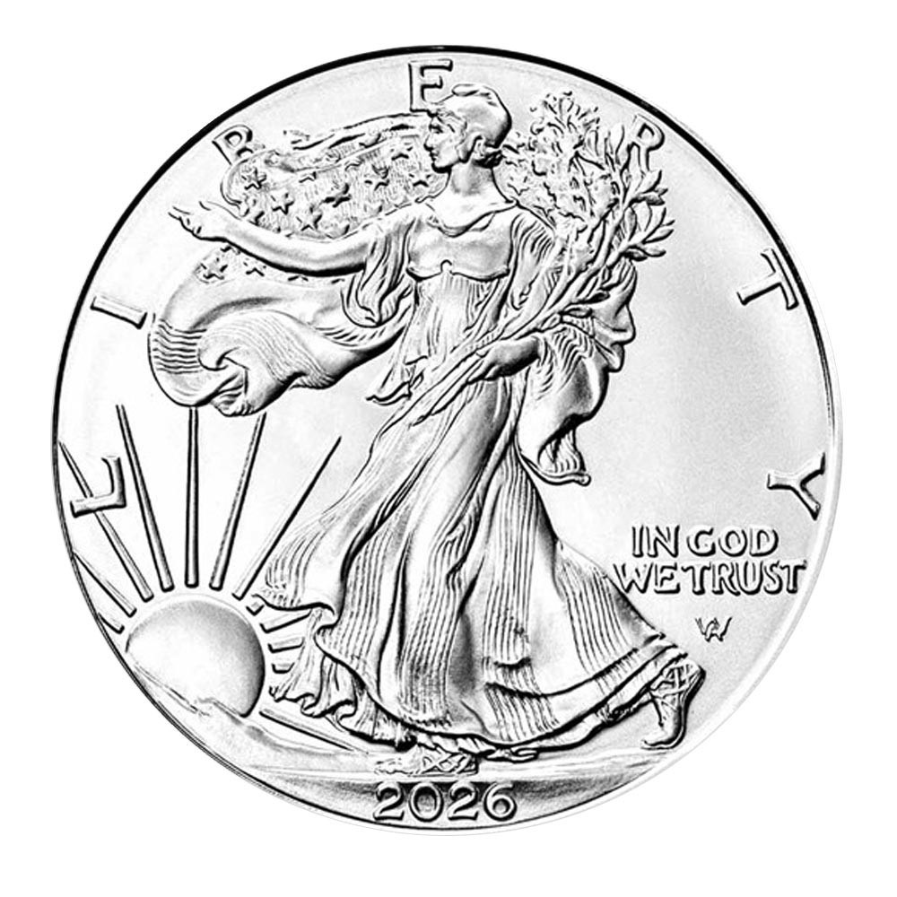 2026 20 x 1oz Silver Eagle Coins in a Tube | US Mint