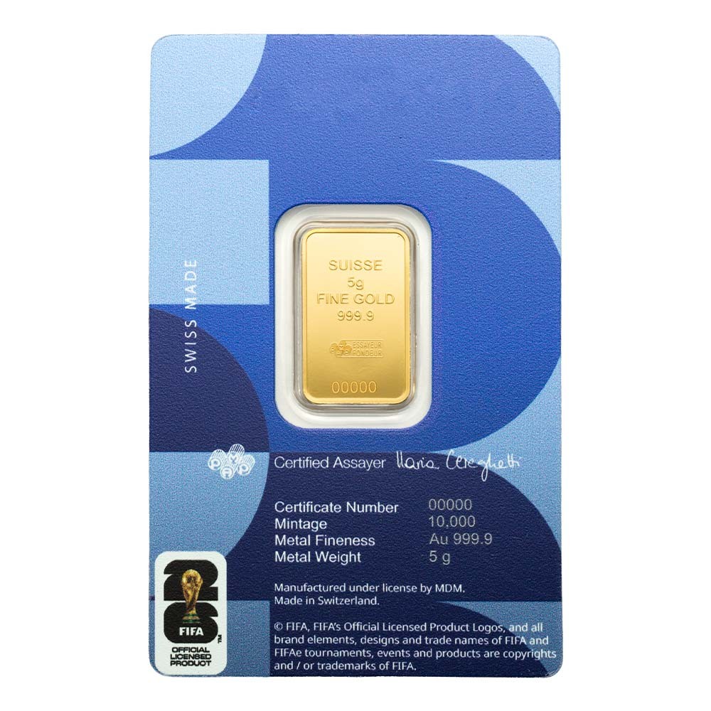 5g FIFA World Cup Gold Bar | PAMP Suisse 