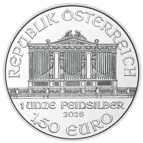 2026 1oz Philharmonic Silver Coin | Austrian Mint