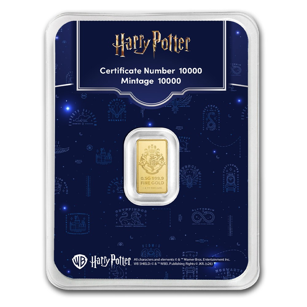 0.5g Harry Potter 25th Anniversary Gold Bar | PAMP Suisse 