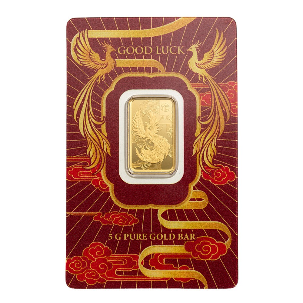 2026 5g Good Luck Phoenix Gold Bar | Good Luck Series I PAMP Suisse