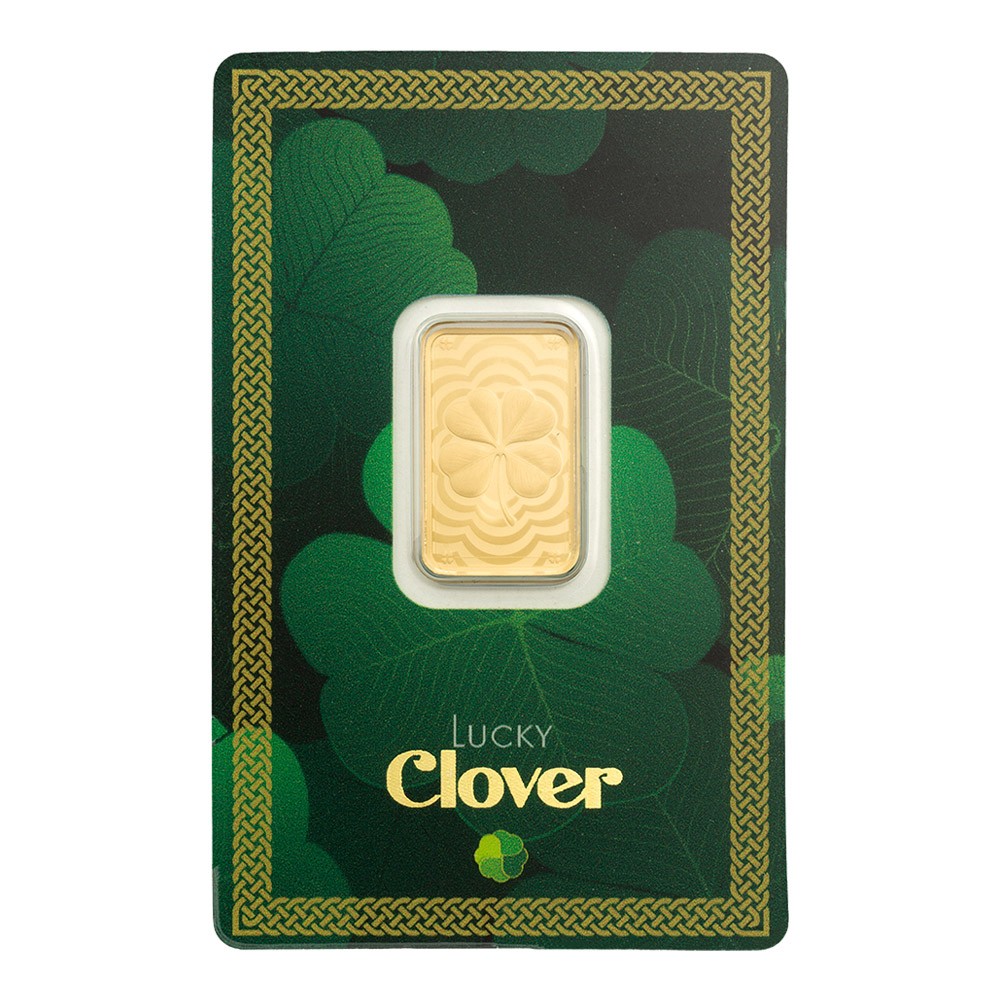2026 5g Lucky Charm Four-Leaf Clover Gold Bar I PAMP Suisse