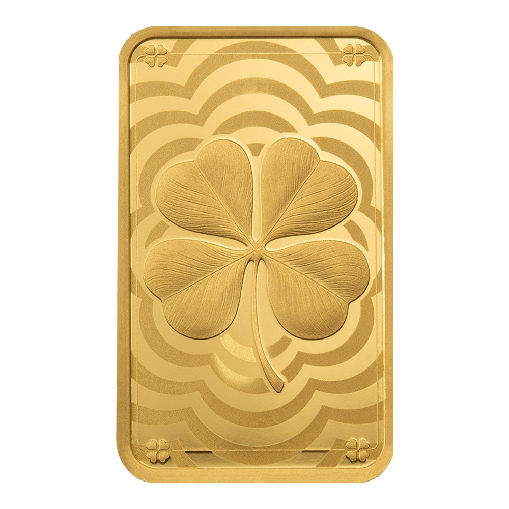 2026 5g Lucky Charm Four-Leaf Clover Gold Bar I PAMP Suisse