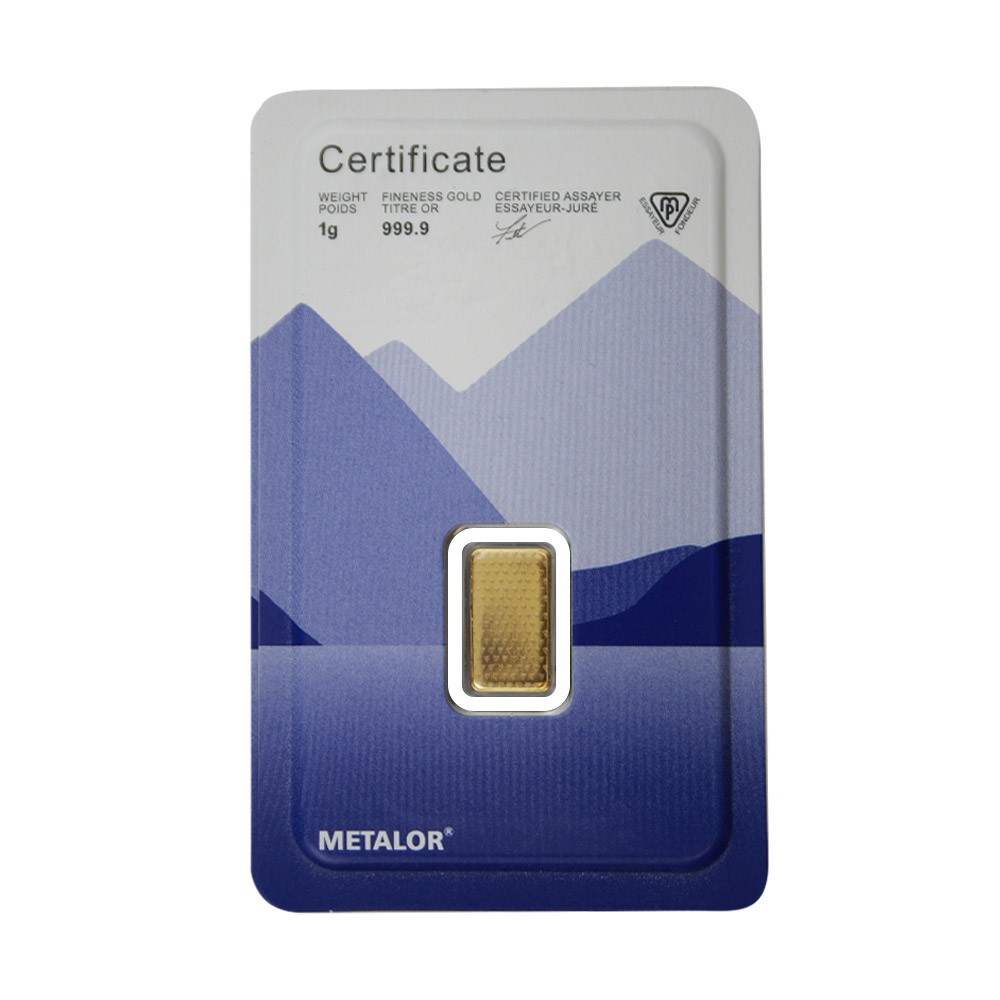 1g Gold Bar | Metalor
