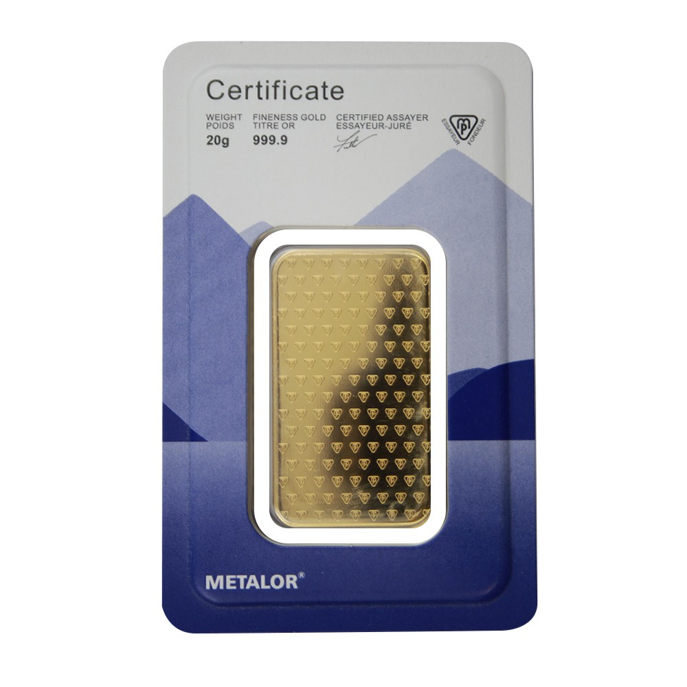 20g Gold Bar | Metalor