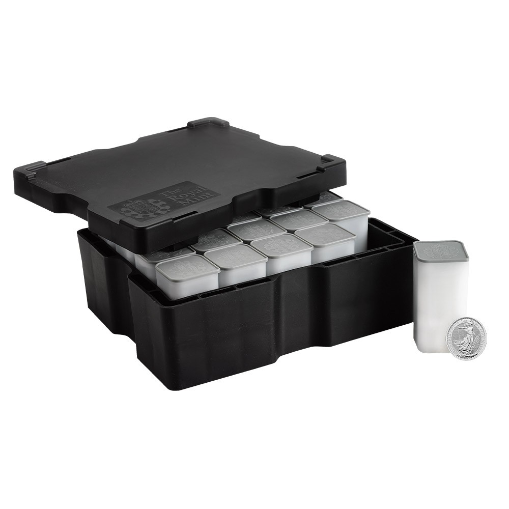 500 x 2027 1oz Silver Britannia Coins in Monster Box I The Royal Mint