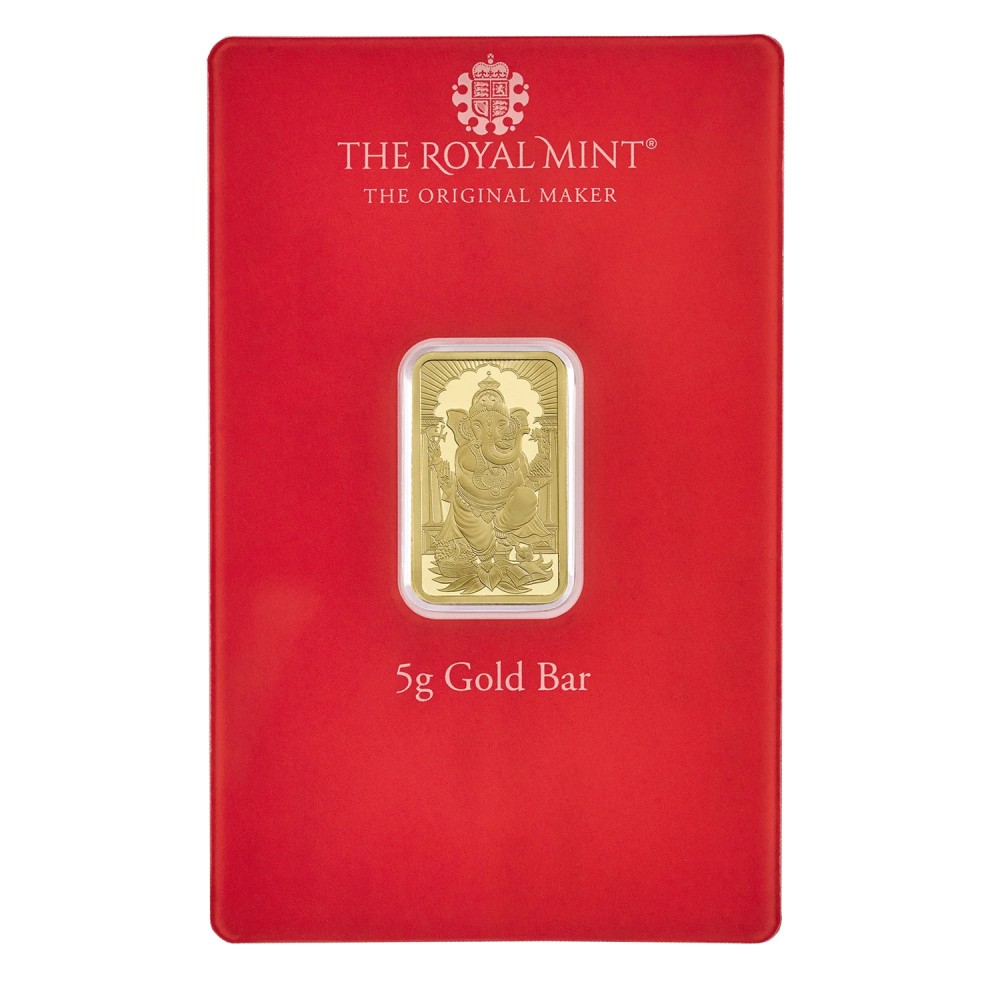 5g Ganesh Gold Minted Bar | The Royal Mint