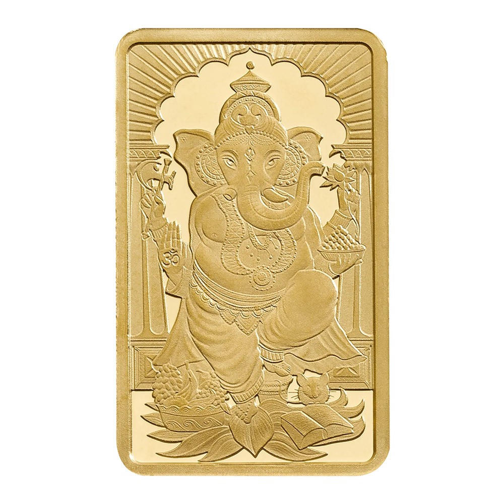 1g Ganesh Gold Minted Bar | The Royal Mint