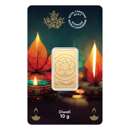 10g Pure Gold Diwali Bar | Royal Canadian Mint