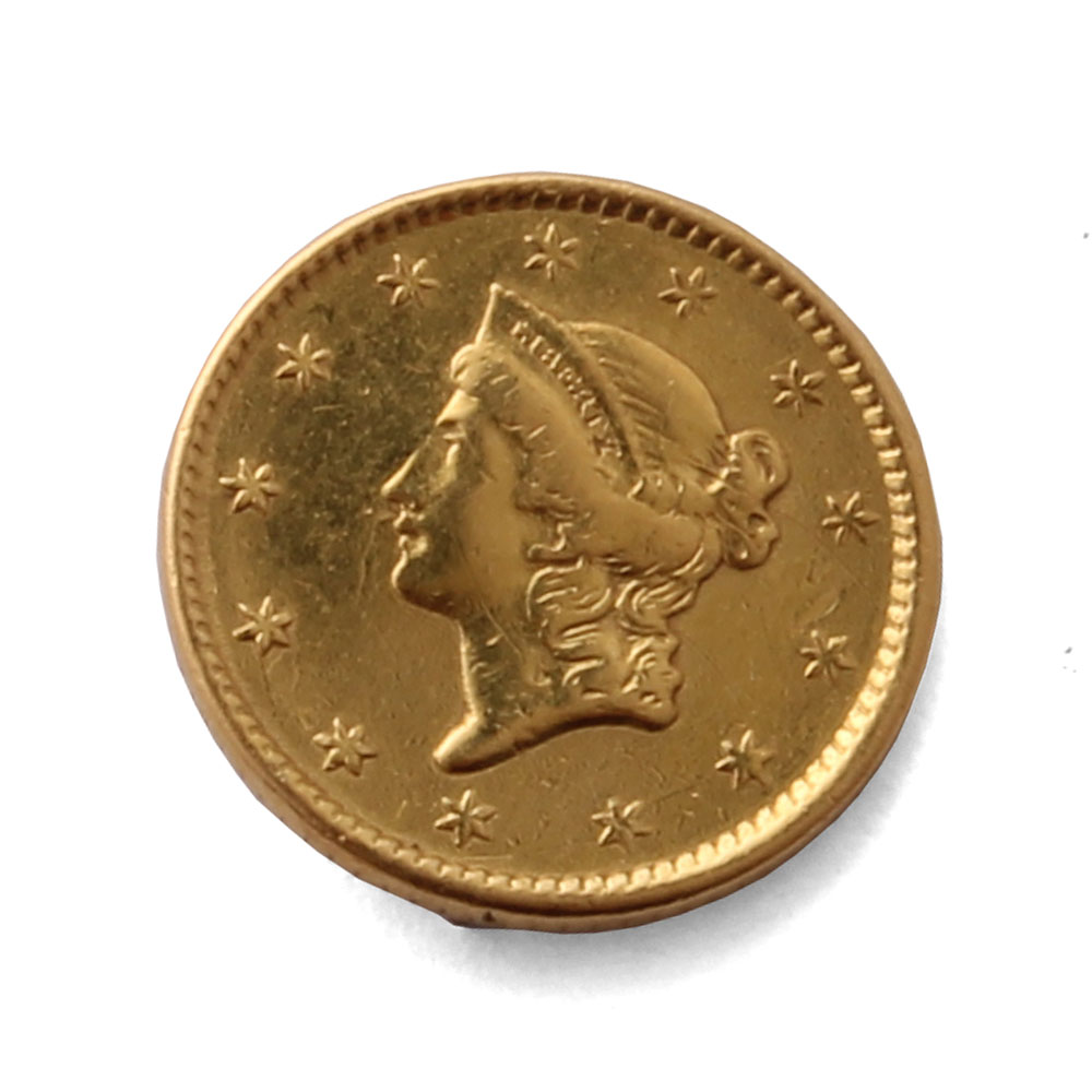 1851 US $1 Gold Coin | Rare coin for coin collectors