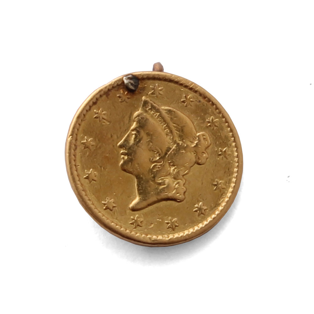 1855 US $1 Gold Coin