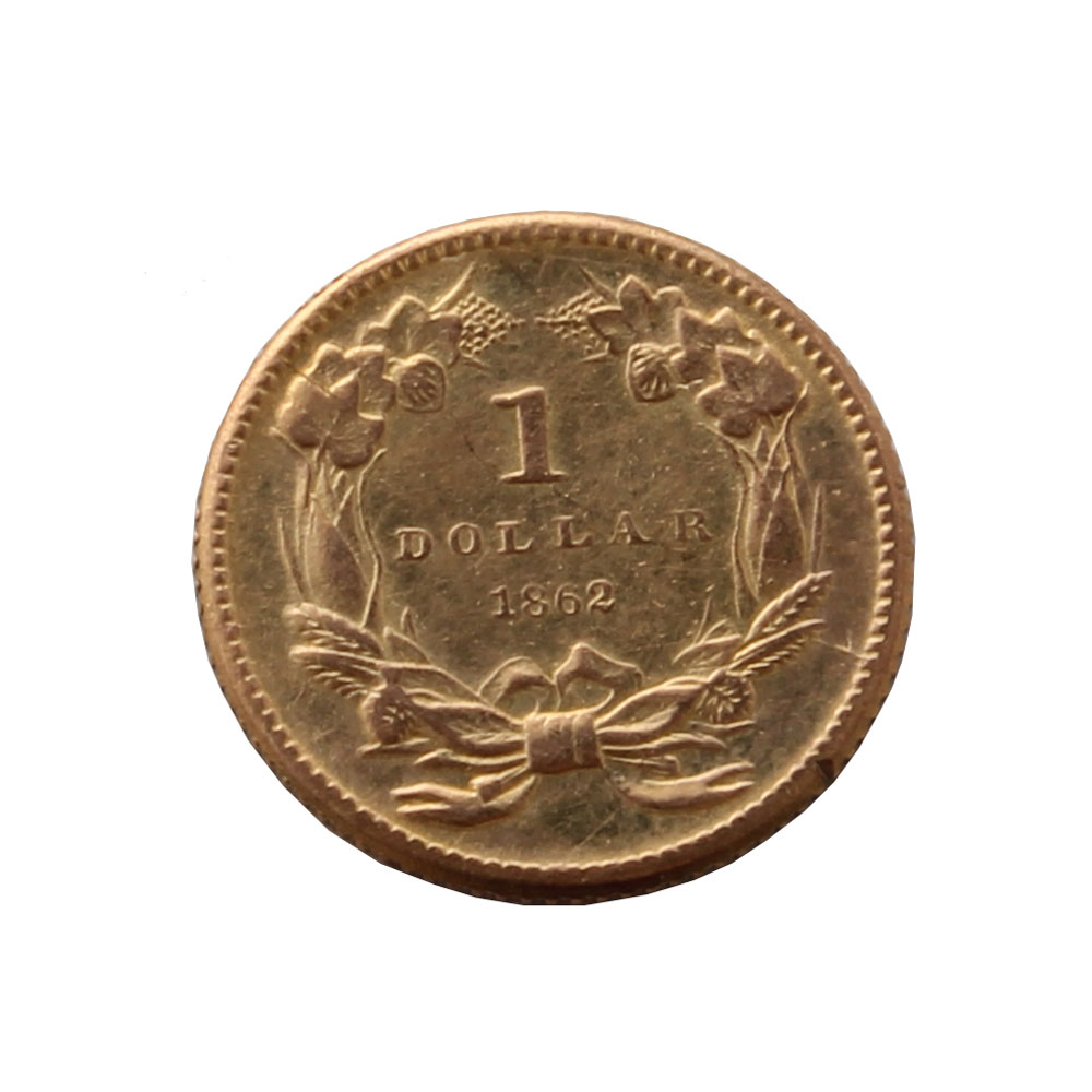 1862 US $1 Gold Coin