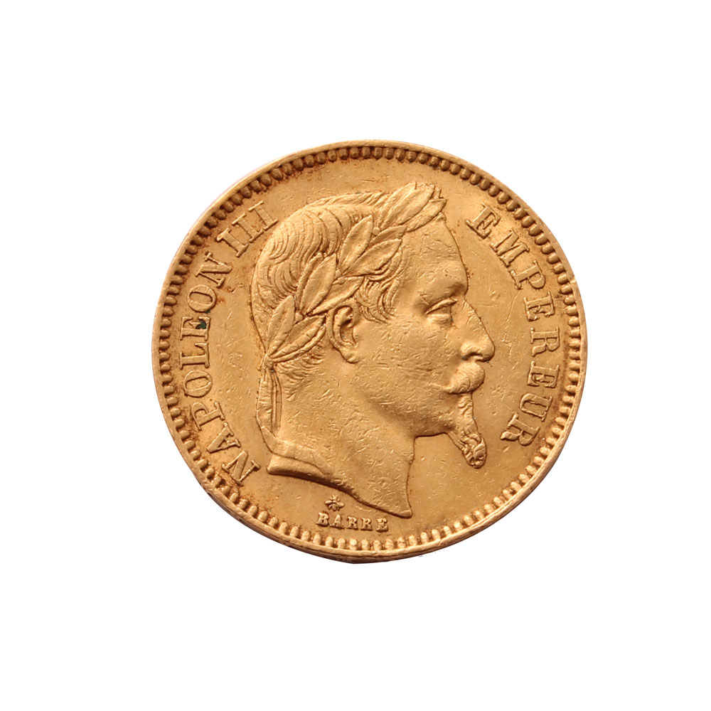 1864 20 Franc Gold Coin