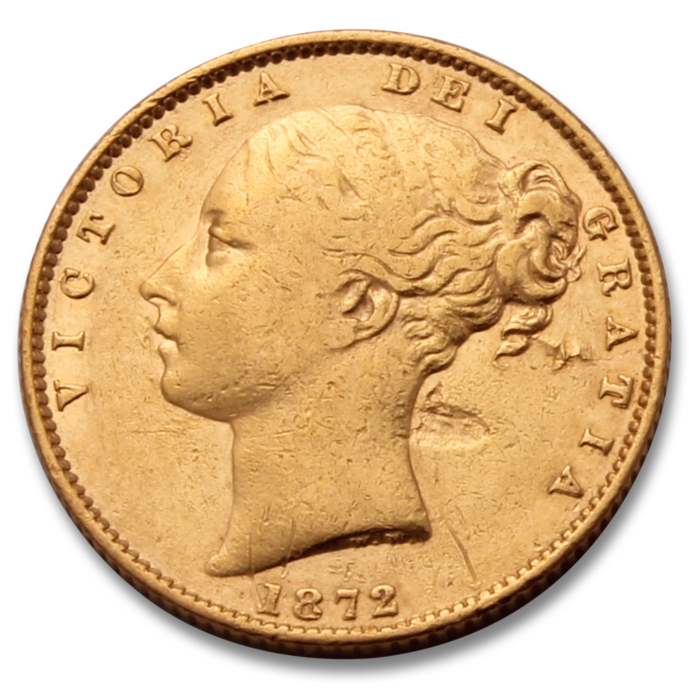 1871 Shield Back Gold Sovereign