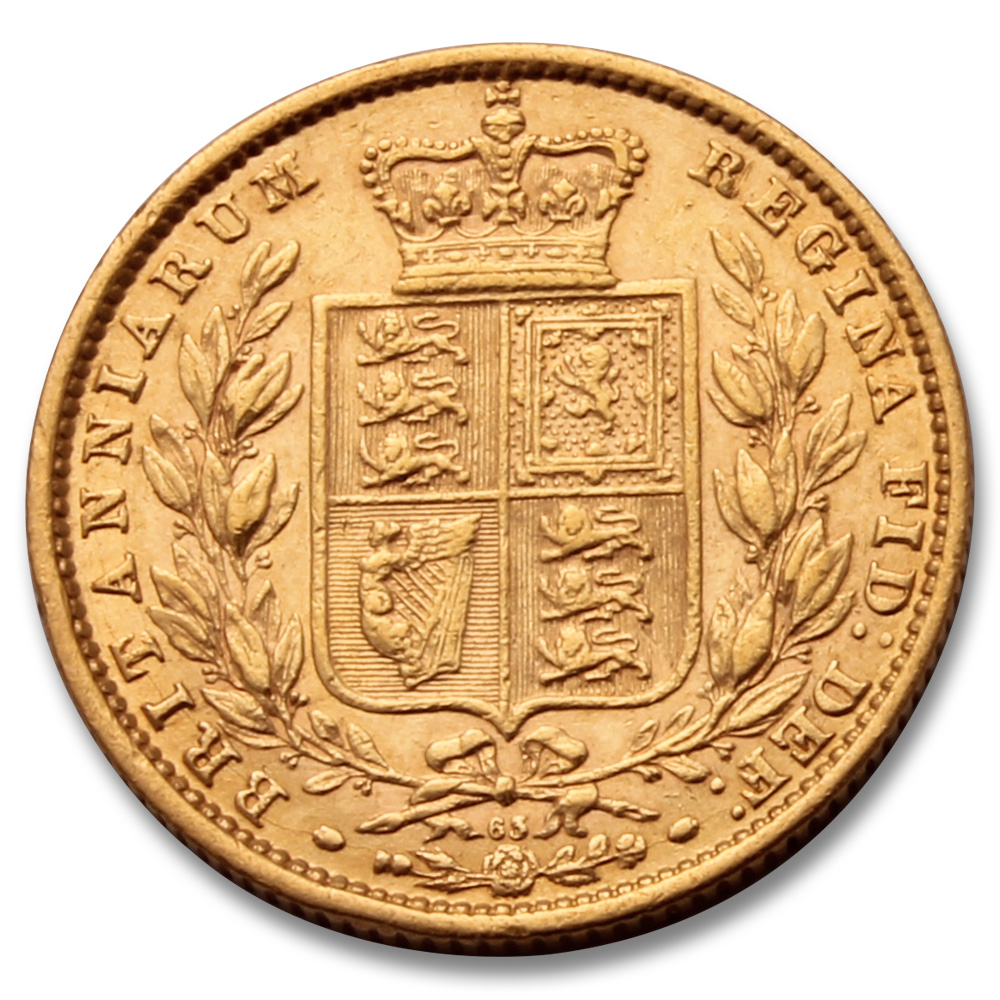 1871 Shield Back Gold Sovereign