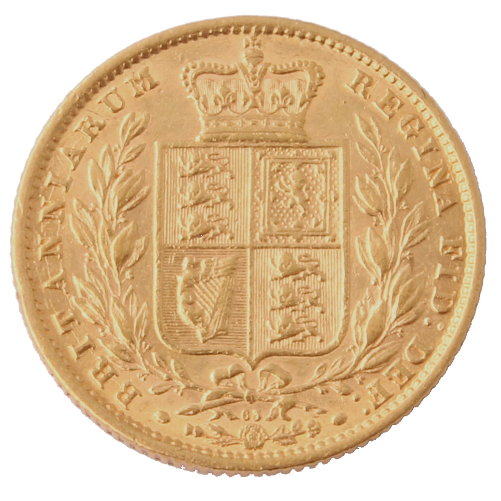 1871 Shield Back Sovereign