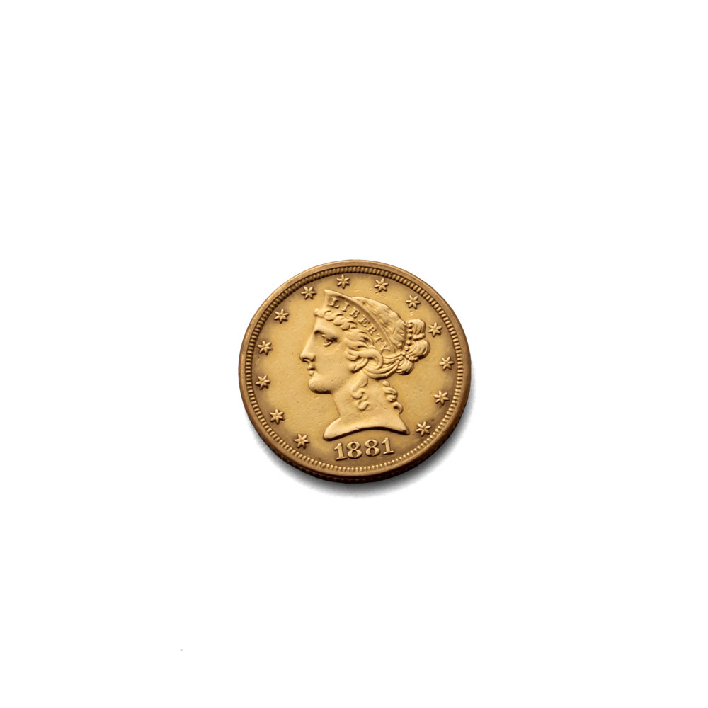 US $5 1881