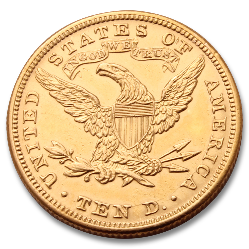 Extra Fine 1881 US $10 Gold Coin