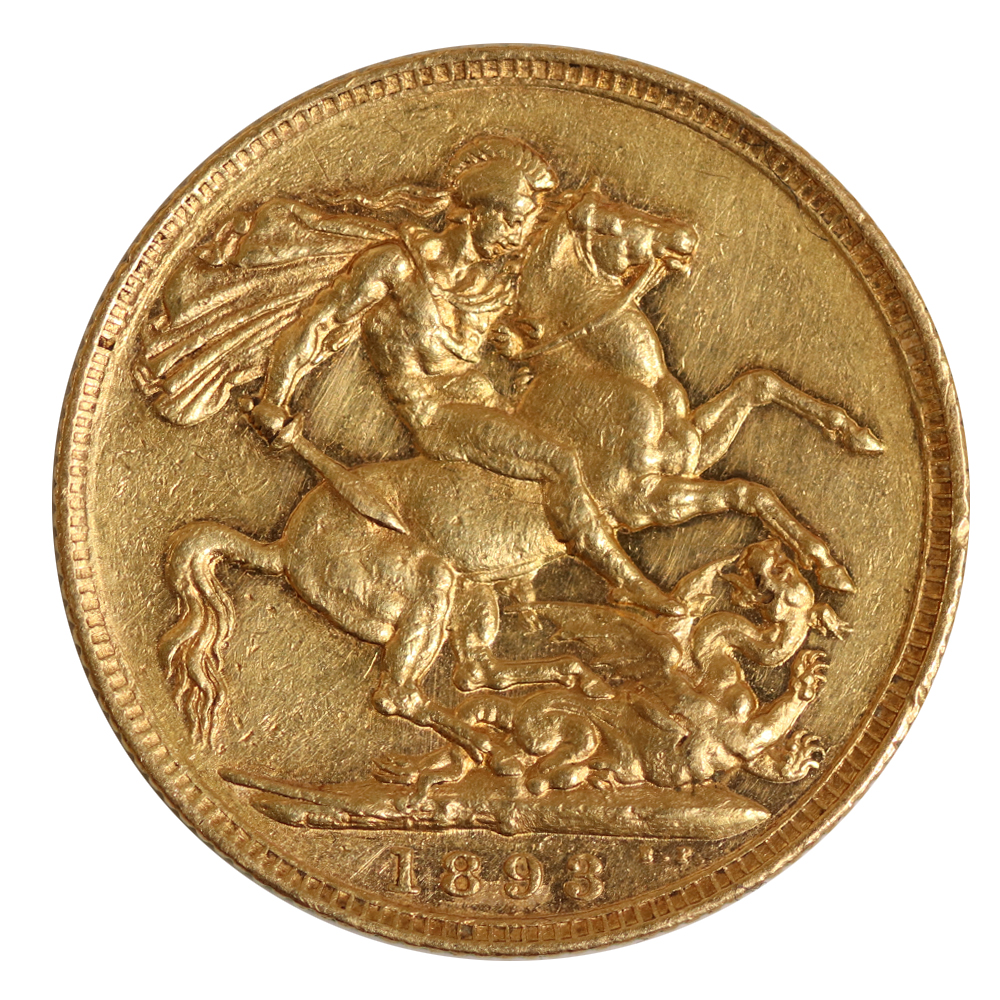 1893 Queen Victoria Gold Sovereign Sydney