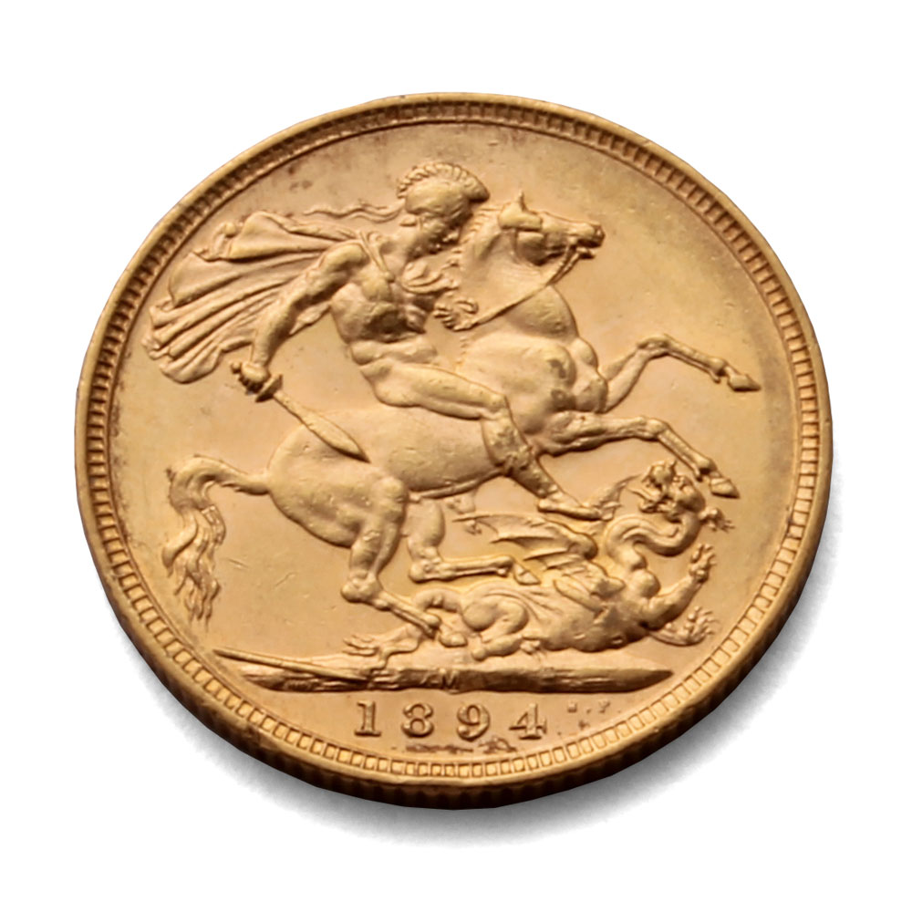 1894 Gold Sovereign Coin