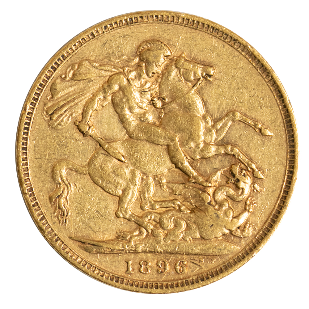 1896 Queen Victoria Gold Sovereign Melbourne