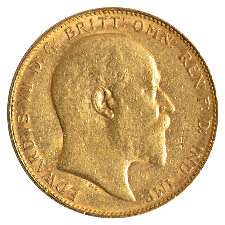 1908 King Edward VII Gold Sovereign Perth