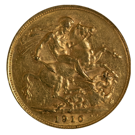 1910 Queen Victoria Gold Sovereign Melbourne