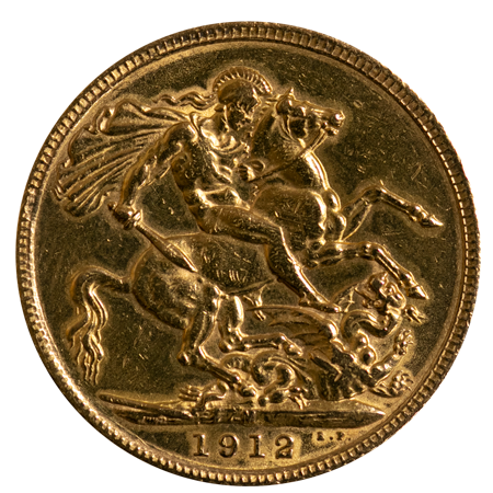 1912 Queen Victoria Gold Sovereign Melbourne