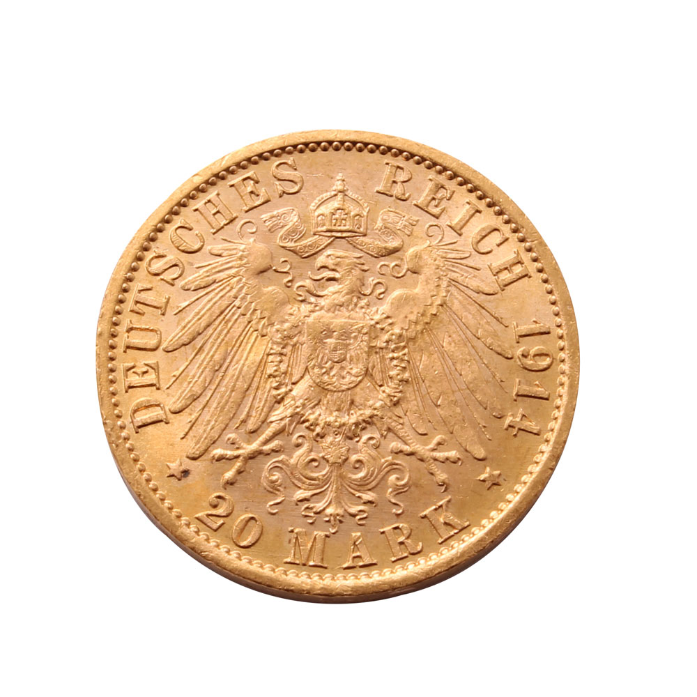 1914 20 Mark Gold Coin