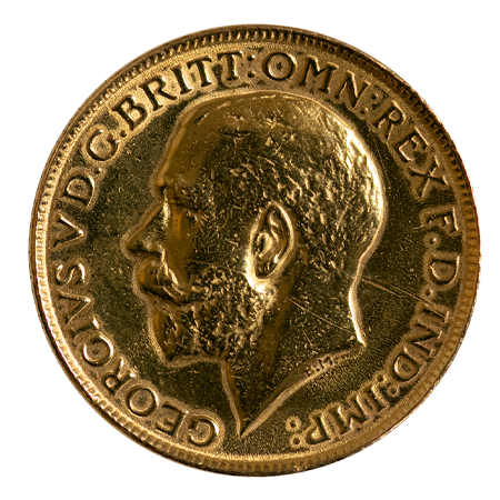 1918 King George V Gold Indian Sovereign