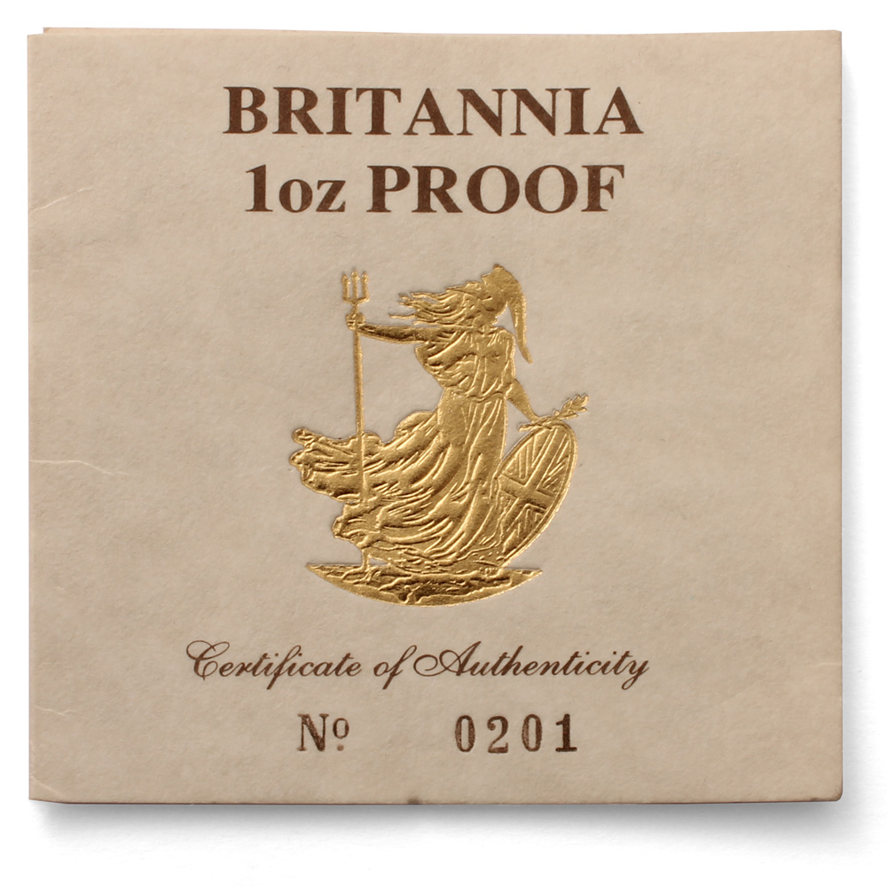 1989 Proof Gold Britannia