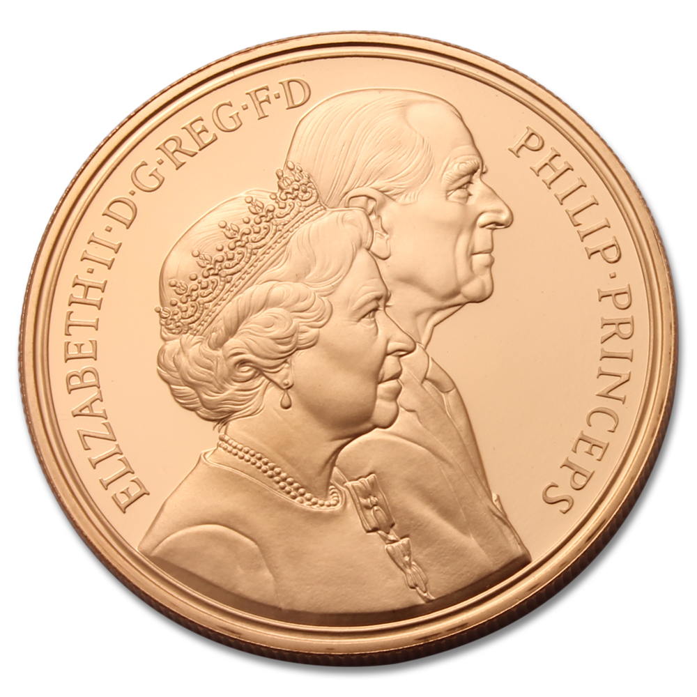 1997 Golden Wedding Anniversary Gold Proof Crown