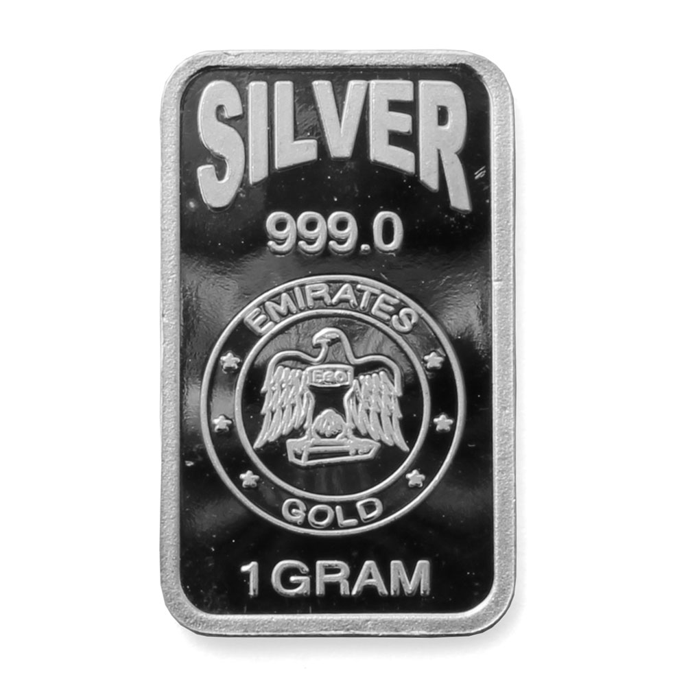 Emirates 1 gram Blister Pack Silver Bar (15 Pack)