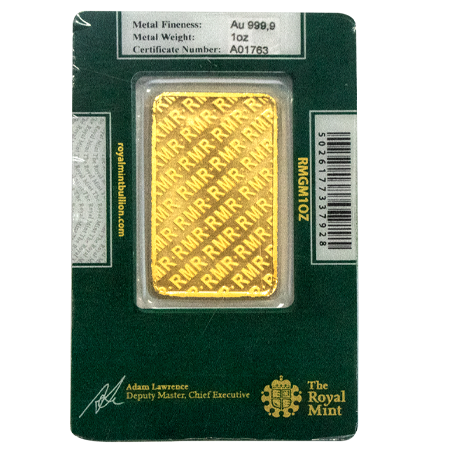 1oz Gold Bar Royal Mint