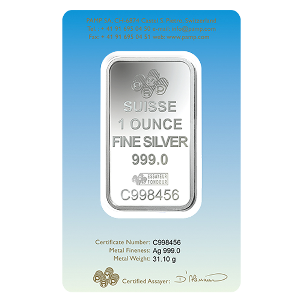 1oz Silver Bar PAMP 'Faith' Lakshmi in a Gift Box