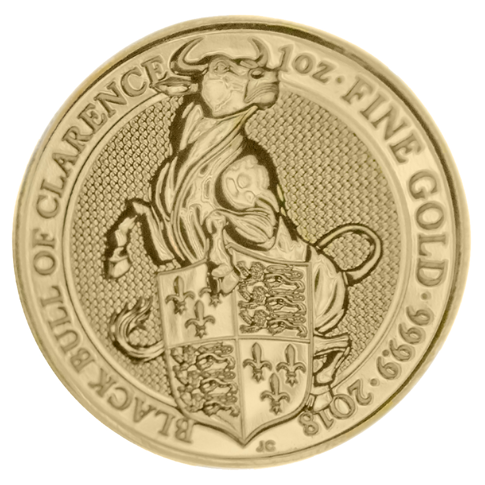 2018 1oz Black Bull Gold Coin - Queen's Beast Collection
