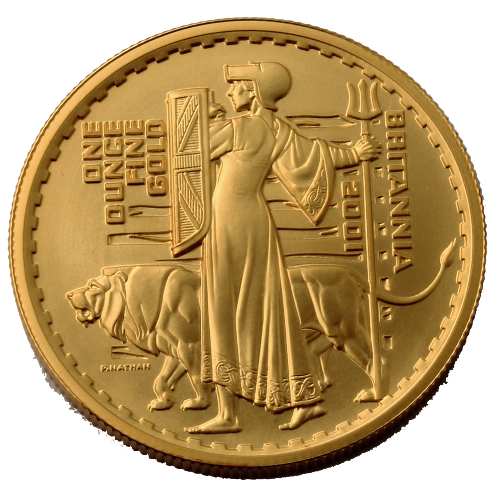 2001 Proof 1oz Gold Britannia