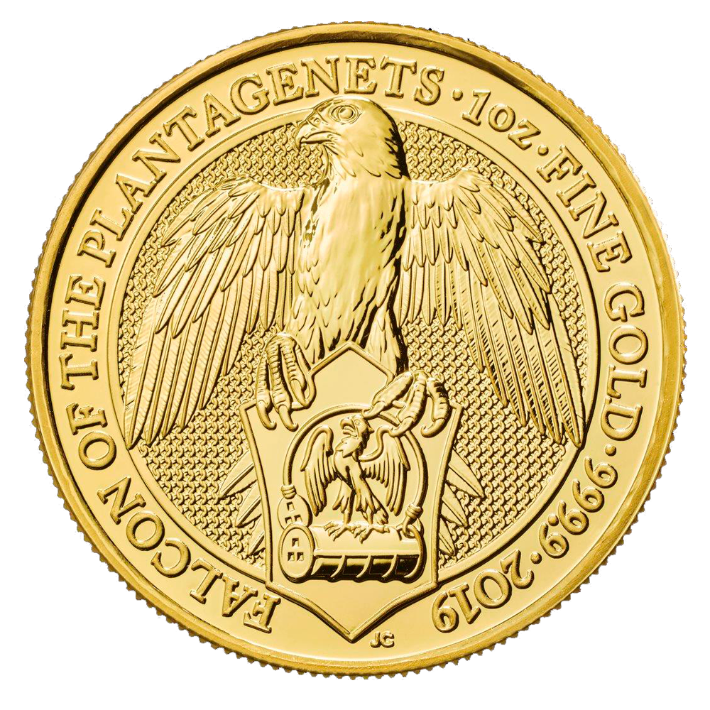 2019 1oz Falcon Gold Coin - Queen's Beast Collection