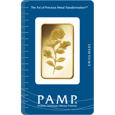 1oz Gold Bar | PAMP Rosa
