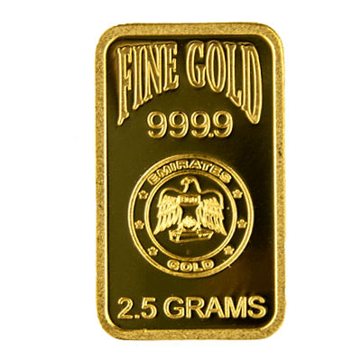 2.5g Gold Bar - Emirates Gold Blister Pack