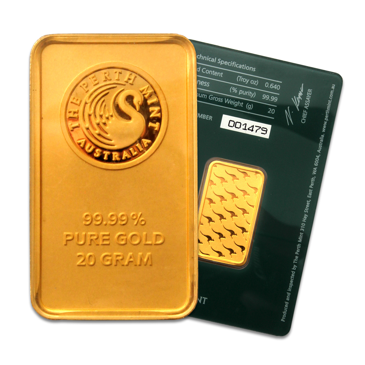 Perth Mint 20 gram Gold Bar | Buy Perth Mint 20 gram Gold Bars