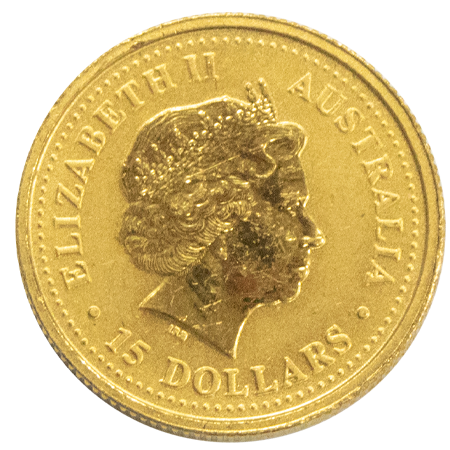 2000 1/10oz Year of the Dragon Perth Mint Lunar Series 1 Gold Coins