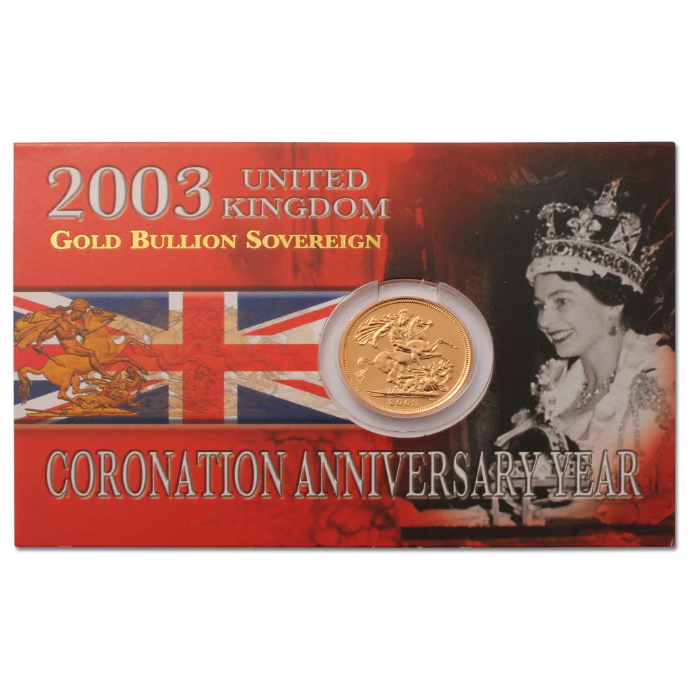 2003 Gold Sovereign in Presentation Packaging