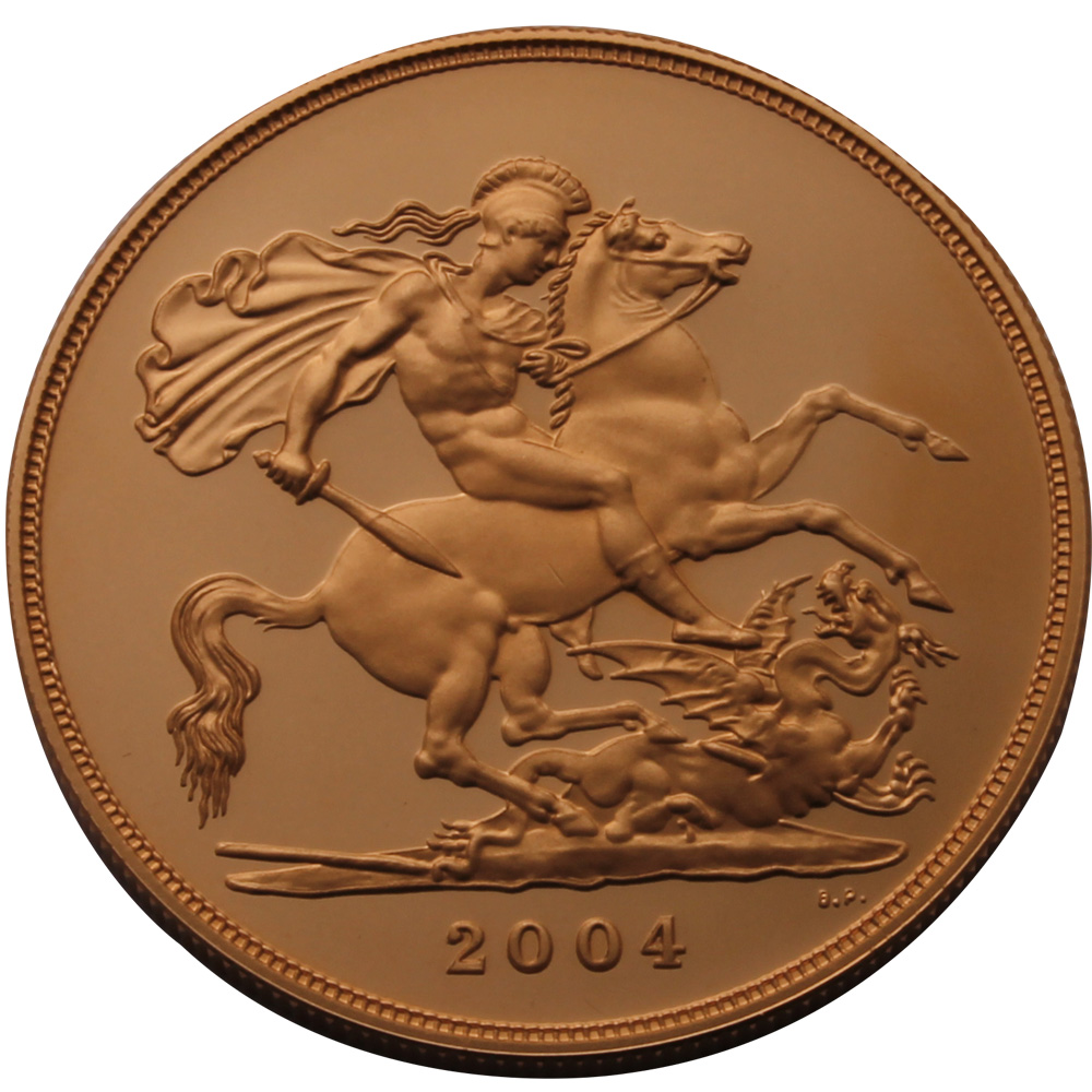2004 £5 Proof Gold Crown